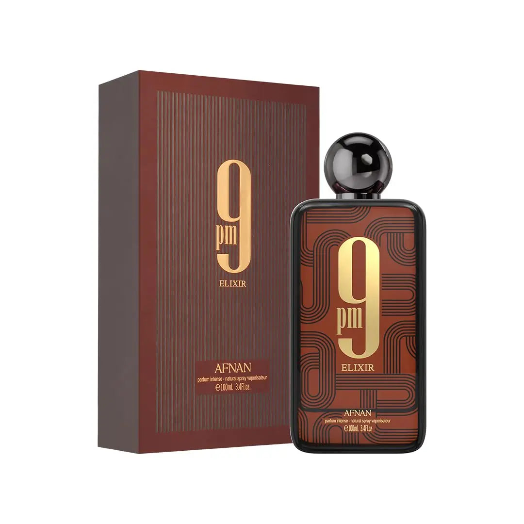 Afnan 9PM Elixir Unisex Extrait de Parfum – 3.4 fl oz (100ml)